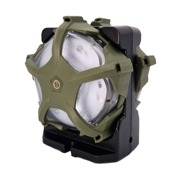 Warning Light Olive green White|Orange Dual Charging Station