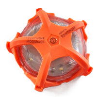 Warning Light Weiß|Orange 4-fach Ladestation mit Griff 12V/24V KFZ-Stecker MIT Beschriftung