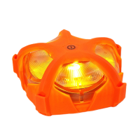 1 Warning Light Weiß|Orange in 2-fach Ladestation