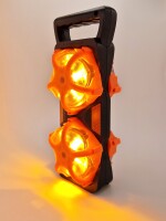 Warning Light Orange|Orange 4-fach Ladestation mit Griff